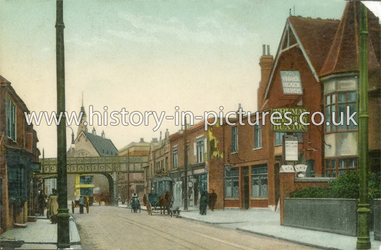 High Road, Leyton, London. c.1909